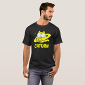 Katurnus Kat  Ruimte Saturnus Doodle T-shirt (Voorkant volledig)