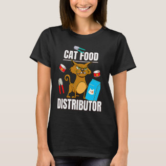 Katvoedsel Distributeur Voeder  Kat Eigenaar Voeds T-shirt