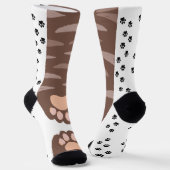 katvoet sokken (Gebogen)