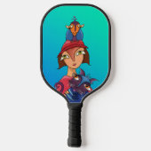 Katvogelvrouw Pickleball Paddle (Achterkant)