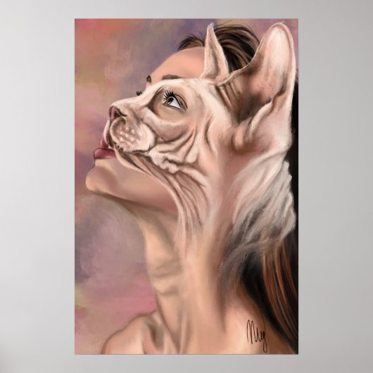 Katvrouw Poster (Voorkant)