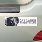 Katvrouwen Anti Trump bumpersticker (Op auto)