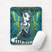 "Katy" Green Tattoo Faerie Art Mousepad Muismat (Met muis)