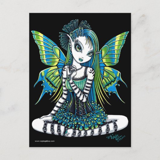 Katy Green Tattoo Fairy Briefkaart (Voorkant)