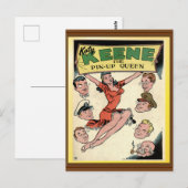 Katy Keene  Pin-Up Queen Comic Hoesje Briefkaart (Voorkant / Achterkant)