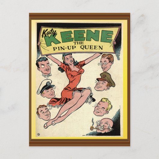 Katy Keene  Pin-Up Queen Comic Hoesje Briefkaart (Voorkant)