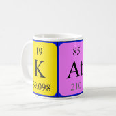 Katy periodieke lijstnaam mok (Voorkant links)