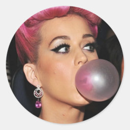 Katy Perry Bubble Gum Ronde Sticker