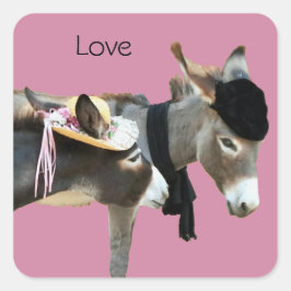 Katy & Stuart Vierkante Sticker