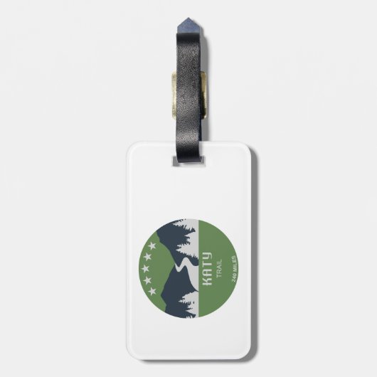 Katy Trail Bagagelabel (Achterkant verticaal)