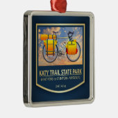Katy Trail (bike2)2 Metalen Ornament (Rechts)