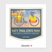 Katy Trail (bike2)2 Sticker (Vel)