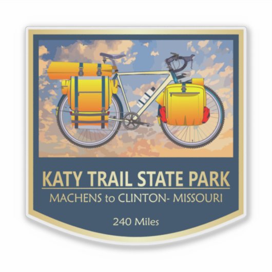 Katy Trail (bike2)2 Sticker (Voorkant)