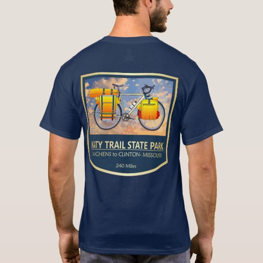 Katy Trail (bike2)2 T-shirt (Achterkant)