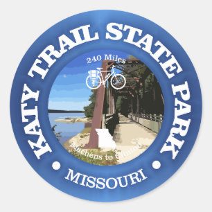 Katy Trail (fietsen c) Ronde Sticker