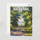 Katy Trail Missouri Reizen Briefkaart (Voorkant / Achterkant)