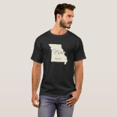 Katy Trail Route Map T-shirt (Voorkant volledig)