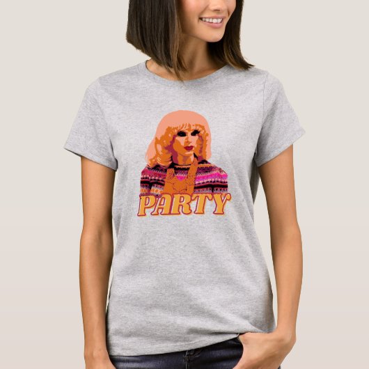 Katya Zamo Party Graffiti Pop-Art RPDR T-shirt (Voorkant)