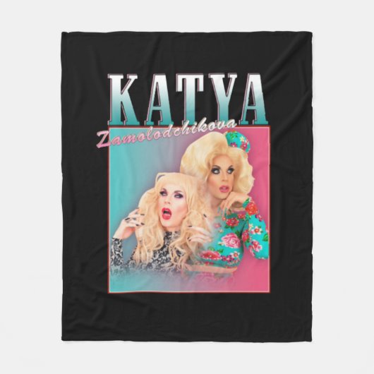 Katya Zamolodchikova Fleece Deken (Voorkant)