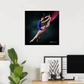 Katya's Ballerina Jump Pin Up Poster (Thuiskantoor)