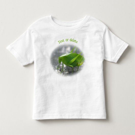 Katydid Grasshopper Nature Personalized Kinder Shirts (Voorkant)