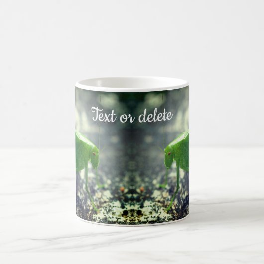 Katydid Grasshopper Personalized Koffiemok (Center)