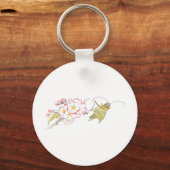 Katydid met Cherry Blossom Sleutelhanger (Voorkant)