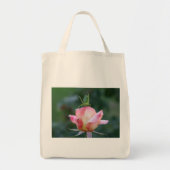 Katydid on Pink Rose Canvas tas (Voorkant)