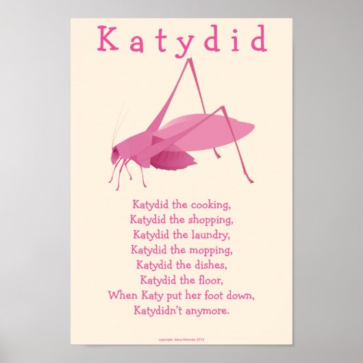 Katydid Poster (Voorkant)