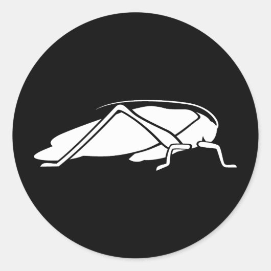Katydid Ronde Sticker (Voorkant)