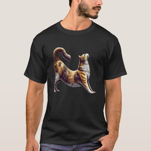 Katyoga-houding T-shirt (Voorkant)