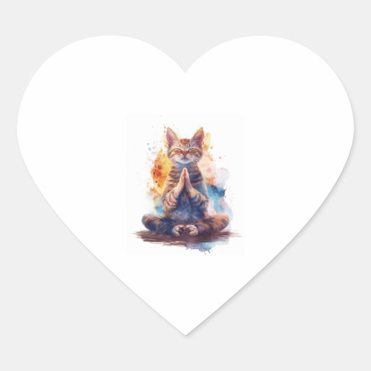 Katyoga Meester Hart Sticker (Voorkant)