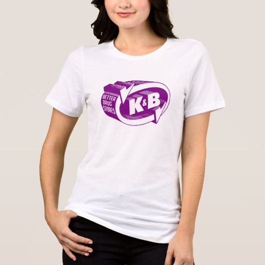 Katz & Bestoff "K&B" jaren 60 Tri-Blend Shirt (Voorkant)