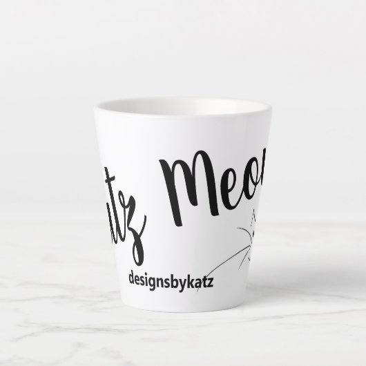Katz Meow Latte Mok (Voorkant)