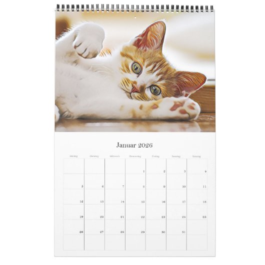 KÄTZCHEN KATZEN WELPEN - Kalender (Jan 2026)