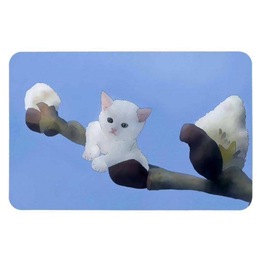 Kätzchenfrühling Magneet (Horizontaal)