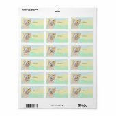 Katze Adressaufkleber Etiket (Full Sheet)