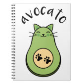 Katze als Avocado avocato Notitieboek (Voorkant)