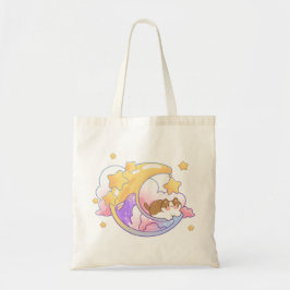 Katze auf dem Mond Tote Bag
