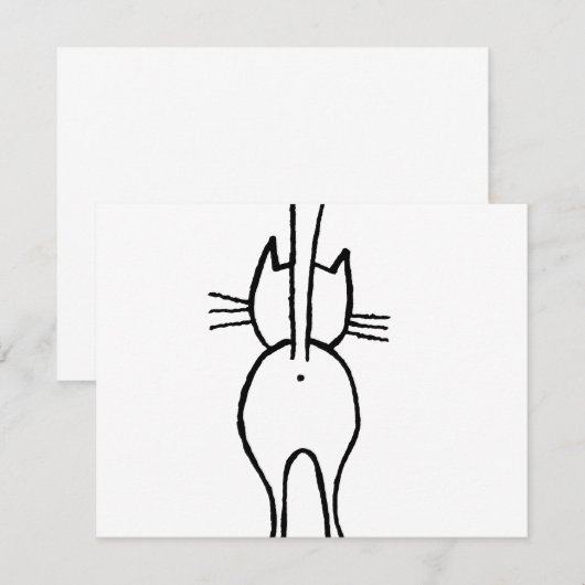 Katze Bedankkaart (Voorkant / Achterkant)