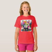 Katze bunt  t-shirt (Voorkant volledig)