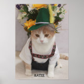 KATZE/CAT Funny German Cat Poster (Voorkant)