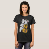 Katze Cello Musiklehrerin T-shirt (Voorkant volledig)