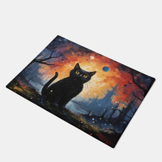 Katze Fußmatte, Katze Matte, Fußabtreter, Türmatte Deurmat (Schuin)