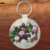 Katze im Rosenbusch Sleutelhanger (Voorkant)