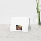 Katze in Blumenwiese Kaart (Achterkant)