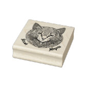 Katze Mandala Rubberstempel (Stempel)