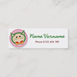 katze mini visitekaartje