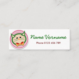 katze mini visitekaartje