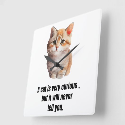 Katze, Spruch über der Charakter der Katzen Vierkante Klok (Hoek)